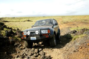 Wheeling Hawaii's Green Sand Beach